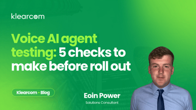 Voice AI agent testing: 5 checks to make before roll out