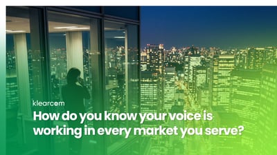 Q3Y26 - 1 to Many ABM Launch - How do you know your voice is working in every market you serve?