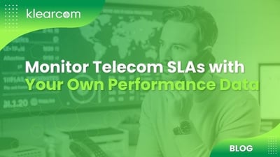 Monitor Telecom SLAs with Your Own Performance Data