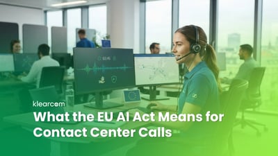 What the EU AI Act Means for Contact Center Calls
